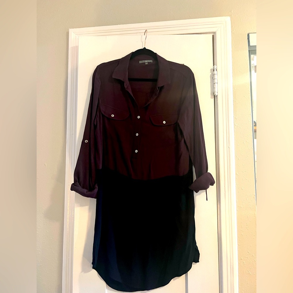 Designer Marty Work Dress. Red and black. Size Small.